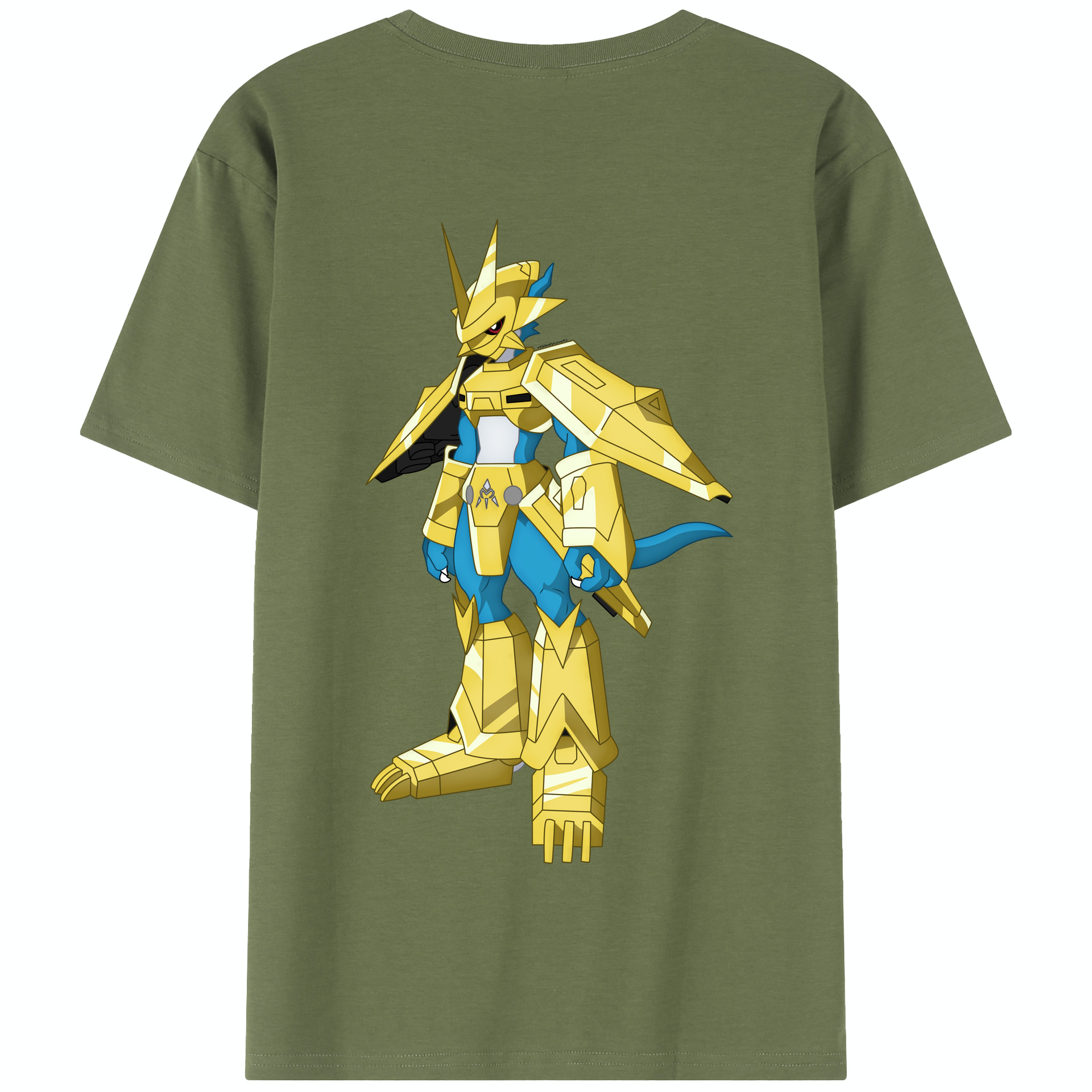 （画像用） Digimon デジタルモンスター/デジモン 綿100％半袖Tシャツ（背面プリント）